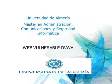 WEB VULNERABLE DVWA Universidad de Almería