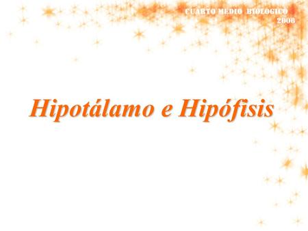 Hipotálamo e Hipófisis