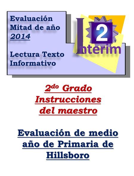 Evaluación de medio año de Primaria de Hillsboro