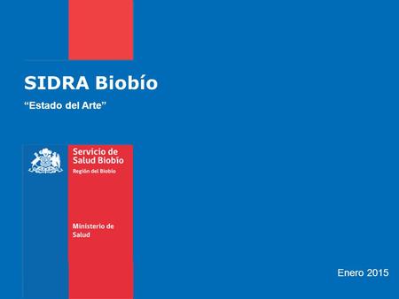 SIDRA Biobío “Estado del Arte” Enero 2015.