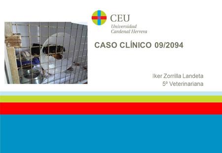 CASO CLÍNICO 09/2094 Iker Zorrilla Landeta 5º Veterinariana.