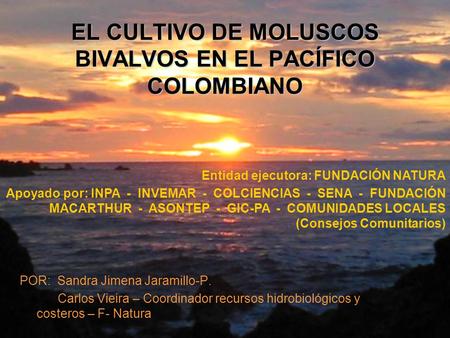 EL CULTIVO DE MOLUSCOS BIVALVOS EN EL PACÍFICO COLOMBIANO
