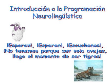 Introducción a la Programación Neurolingüística