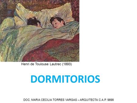 DOC. MARIA CECILIA TORRES VARGAS – ARQUITECTA C.A.P. 9898