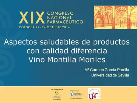 Mª Carmen García Parrilla Universidad de Sevilla
