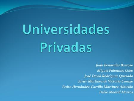Universidades Privadas