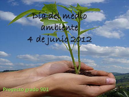 Día del medio ambiente 4 de junio 2012