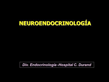 Div. Endocrinología -Hospital C. Durand