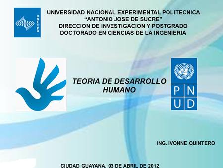 TEORIA DE DESARROLLO HUMANO