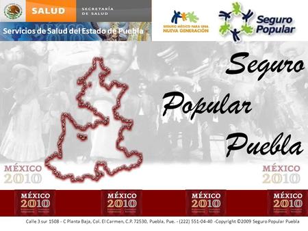 Seguro Popular Puebla Servicios de Salud del Estado de Puebla
