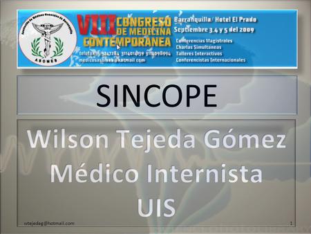 Wilson Tejeda Gómez Médico Internista UIS
