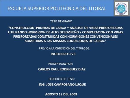 ESCUELA SUPERIOR POLITECNICA DEL LITORAL