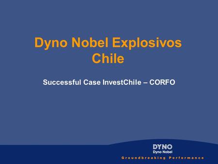 Dyno Nobel Explosivos Chile