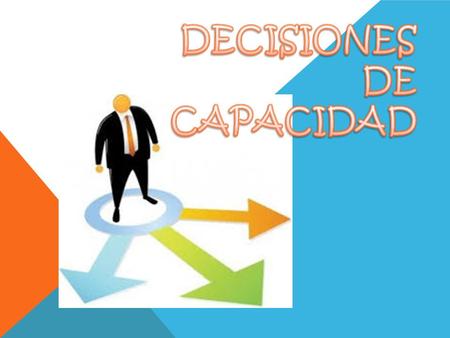 DECISIONES DE CAPACIDAD