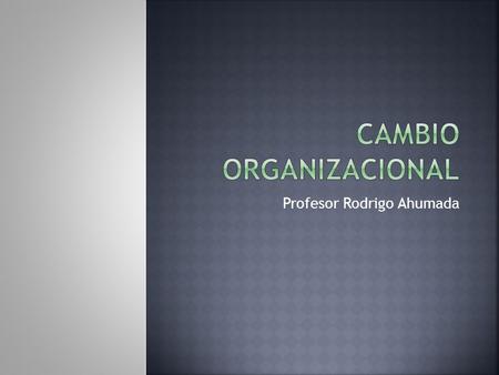 Profesor Rodrigo Ahumada. Visiones, ideas y acciones de los administradores ORGANIZACIÓN sugerencias y acciones de los empleados CONDICIONES ECONOMICAS.