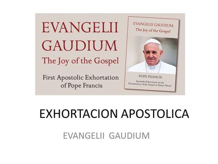 EXHORTACION APOSTOLICA