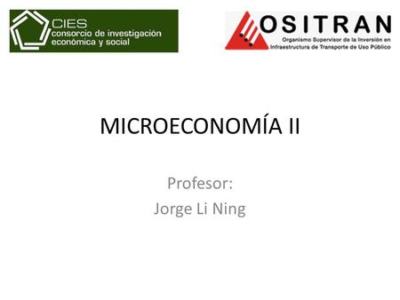 Profesor: Jorge Li Ning