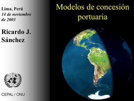 Modelos de concesión portuaria