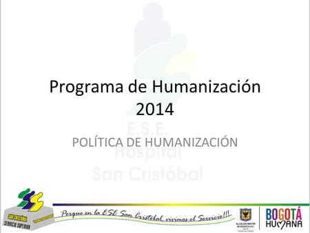 Programa de Humanización 2014