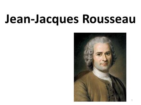 Jean-Jacques Rousseau