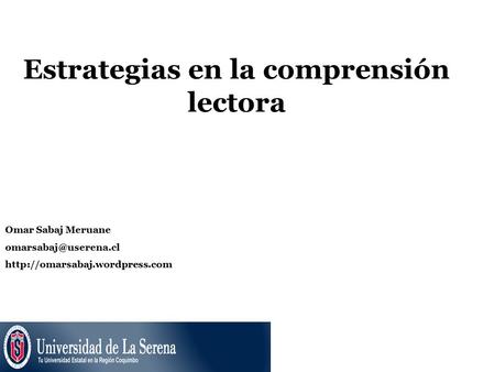 Estrategias en la comprensión lectora