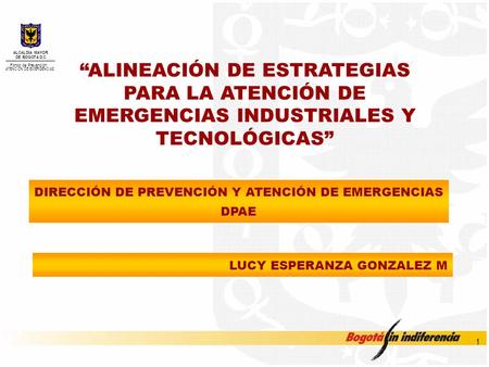 DIRECCIÓN DE PREVENCIÓN Y ATENCIÓN DE EMERGENCIAS
