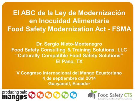 El ABC de la Ley de Modernización en Inocuidad Alimentaria