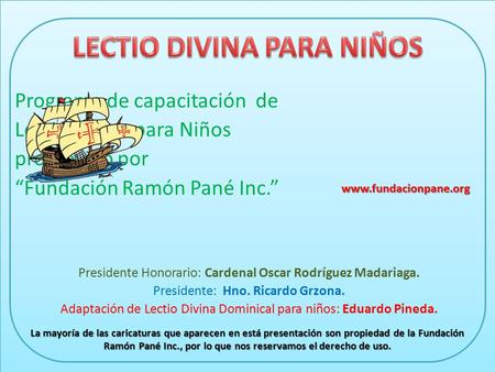 LECTIO DIVINA PARA NIÑOS