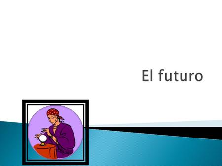  We already know how to use one form of the future in Spanish:  Near Future: ir + a + infinitive (going to verb)