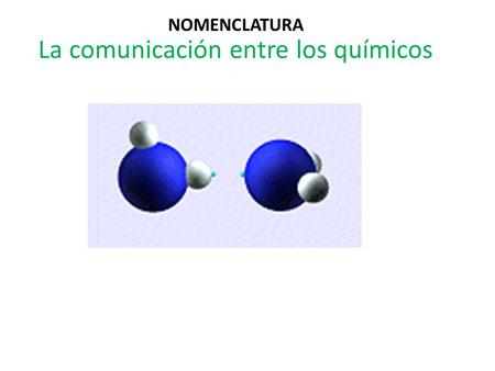 La comunicación entre los químicos