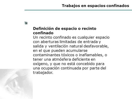 Trabajos en espacios confinados