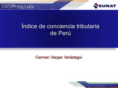 Índice de conciencia tributaria de Perú