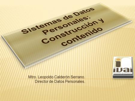 Sistemas de Datos Personales: Construcción y contenido