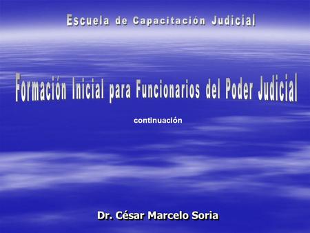 Dr. César Marcelo Soria continuación. APERTURA ( art. 377) PRESIDENTE DIA Y HORA FIJADO PREVIO COMPROBAR PARTES TESTIGOS PERITOS TRADUCTORES DECLARA ABIERTO.