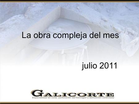 La obra compleja del mes julio 2011. DESDE LA ADJUDICACIÓN A GALICORTE DE LA OBRA DE DEMOLICIÓN-DESMONTE DE LOS PASOS ELEVADOS A-64 QUE UNE ASTURIAS CON.