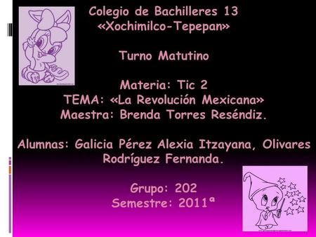 Colegio de Bachilleres 13 «Xochimilco-Tepepan» Turno Matutino