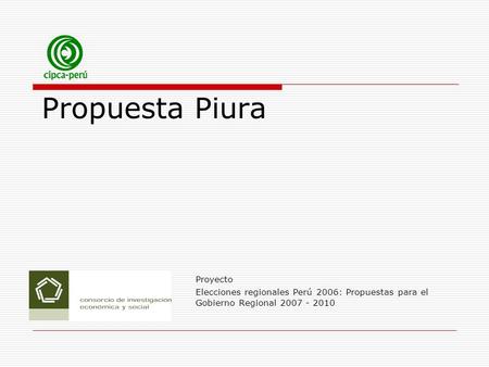 Propuesta Piura Proyecto