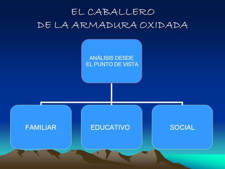 EL CABALLERO DE LA ARMADURA OXIDADA