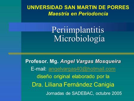 Periimplantitis Microbiología