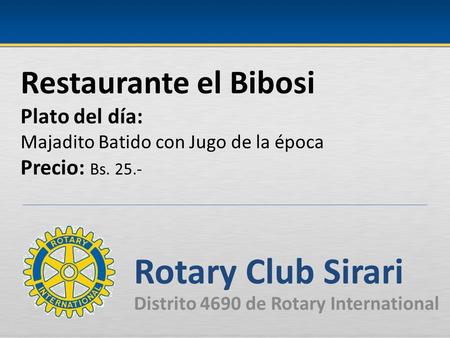 Rotary Club Sirari Distrito 4690 de Rotary International