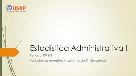 Estadística Administrativa I