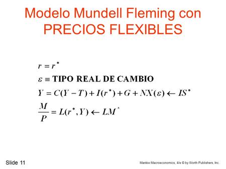 Modelo Mundell Fleming con PRECIOS FLEXIBLES