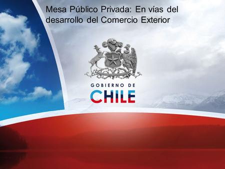 Mesa Público Privada: En vías del desarrollo del Comercio Exterior.