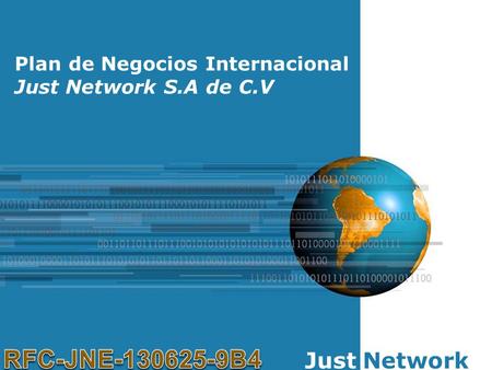 RFC-JNE B4 Just Network Plan de Negocios Internacional
