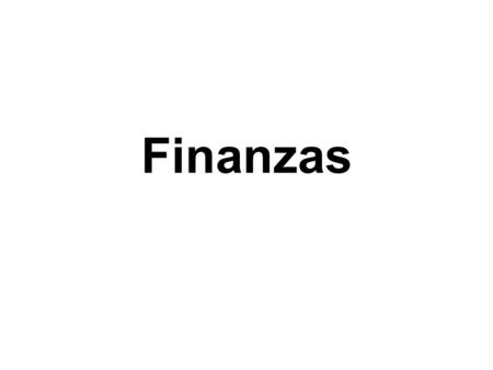 Finanzas.
