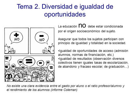Tema 2. Diversidad e igualdad de oportunidades