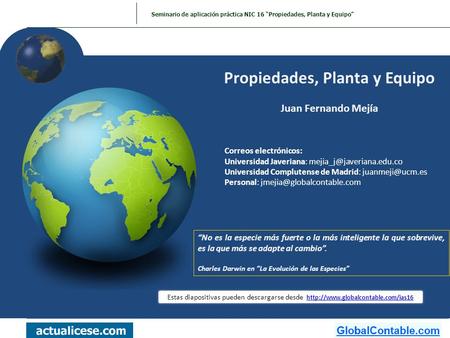 Propiedades, Planta y Equipo