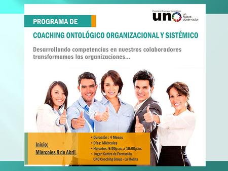 Nos dedicamos a la capacitación y formación de Líderes organizacionales y sistémicos desde herramientas de vanguardia como el Coaching Ontológico Organizacional.