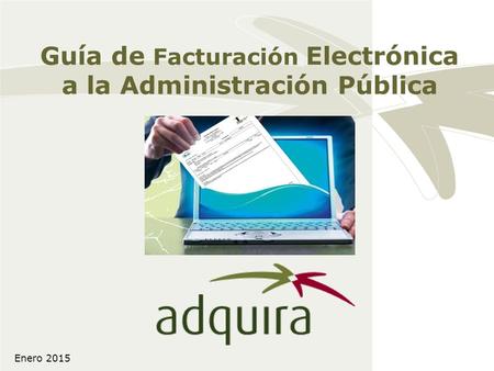 Guía de Facturación Electrónica a la Administración Pública