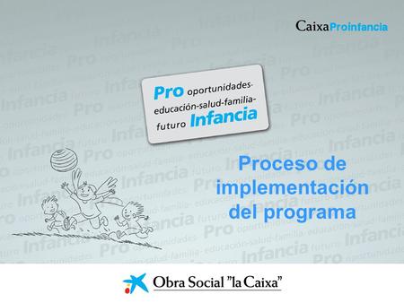 Proceso de implementación del programa